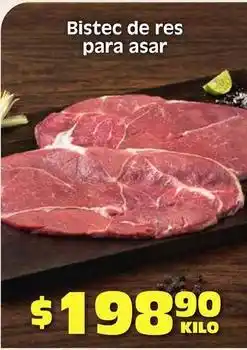 Soriana Híper Bistec de res para asar oferta