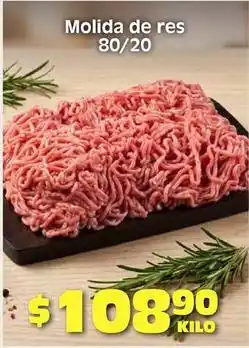 Soriana Híper Molida de res 80/20 oferta