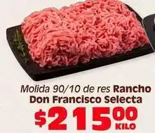 Soriana Híper Don francisco - molida 90/10 de res oferta