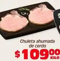 Soriana Híper Chuleta ahumada de cerdo oferta