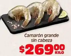 Soriana Híper Camarón grande sin cabeza oferta