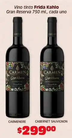 Soriana Híper Frida - vino tinto oferta