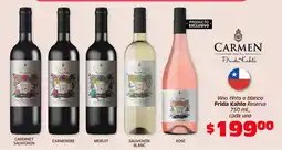 Soriana Híper Frida - vino tinto o blanco kahlo reserva oferta