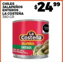 Merco La costeña - chile jalapenos enteros oferta