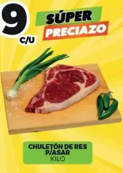 Merco Chuletón de res p/asar kilo oferta