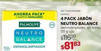 Palmolive - 4 pack jabon neutro balance