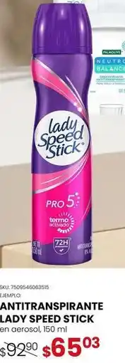 Woolworth Lady speed stick - antitranspirante oferta