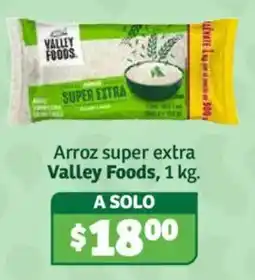 Soriana Híper Valley Foods arroz super extra oferta