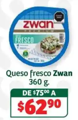 Soriana Híper Zwan queso fresco oferta