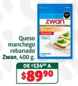 Soriana Híper Zwan queso manchego rebanado oferta