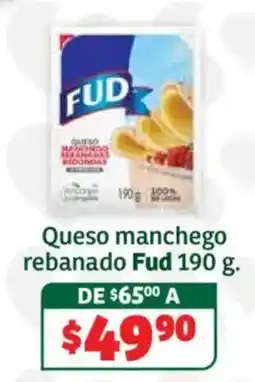Soriana Híper Fud queso manchego rebanado oferta