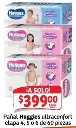 Soriana Mercado Huggies pañal ultraconfort oferta