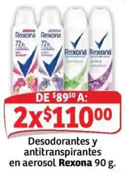 Soriana Mercado Desodorantes y antitranspirantes en aerosol Rexona oferta