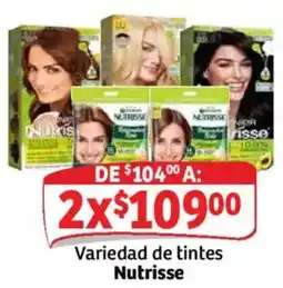 Soriana Mercado Nutrisse Variedad de tintes oferta