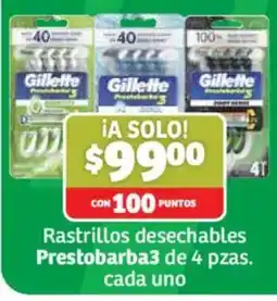 Soriana Mercado Gillette Prestobarba3 oferta