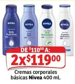Soriana Mercado Nivea cremas corporales basicas oferta