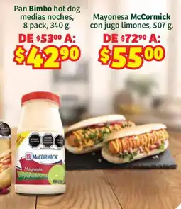 Soriana Híper McCormick Mayonesa con jugo de limones oferta