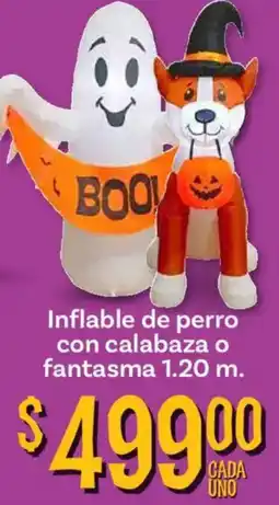 Soriana Mercado Inflable de perro con calabaza o fantasma oferta