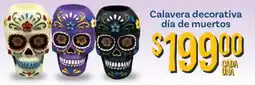Soriana Mercado Calavera decorativa día de muertos oferta