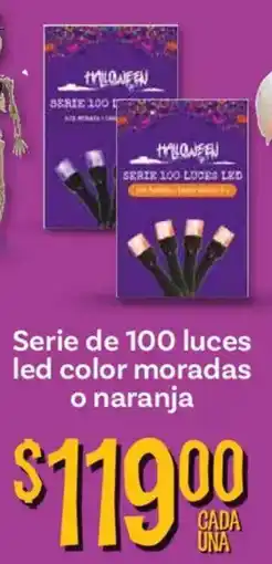 Soriana Mercado Halloween serie 100 luces led oferta