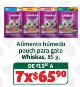 Soriana Híper Whiskas Alimento húmedo pouch para gato oferta