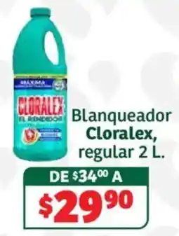 Soriana Híper Cloralex blanqueador regular oferta