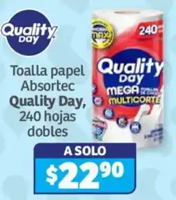 Soriana Híper Quality Day Toalla papel Absortec oferta