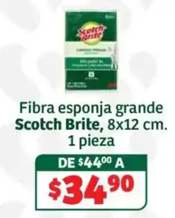 Soriana Híper Scotch Brite fibra esponja grande oferta