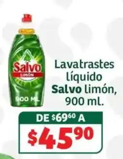 Soriana Híper Salvo lavatrastes líquido limón oferta