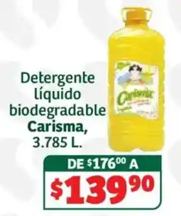 Soriana Híper Carisma detergente líquido biodegradable oferta