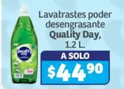 Soriana Híper Quality Day lavatrastes poder desengrasante oferta