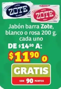 Soriana Híper jabón barra zote oferta