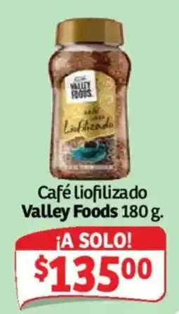 Soriana Mercado Valley Foods Café liofilizado oferta