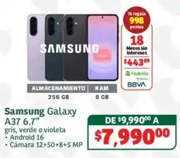 Soriana Híper Samsung Galaxy A37 6.7" oferta