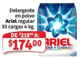 Soriana Mercado Ariel detergente en polvo regular oferta