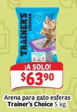 Soriana Mercado Trainer's Choice arena para gato esferas oferta