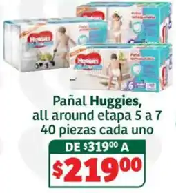 Soriana Híper Pañal Huggies, all around etapa 5 a 7 oferta