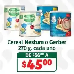 Soriana Híper Cereal Nestum o Gerber oferta