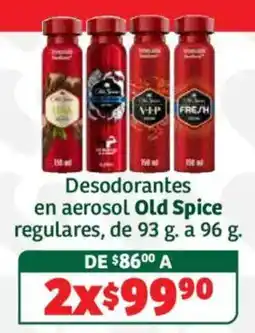 Soriana Híper Desodorantes en aerosol Old Spice regulares oferta