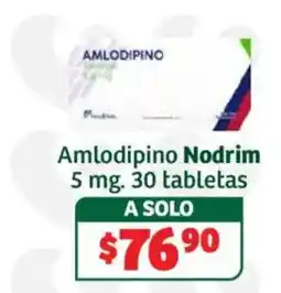 Soriana Híper Amlodipino Nodrim oferta