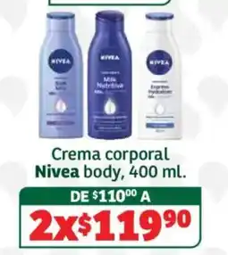 Soriana Híper Nivea body oferta