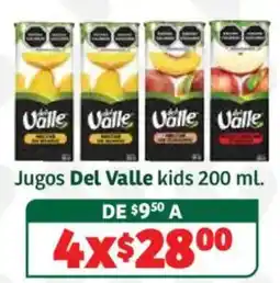 Soriana Híper Jugos Del Valle kids oferta