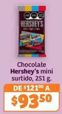 Soriana Híper Hershey's chocolate mini surtido oferta