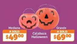 Soriana Híper Calabaza Halloween oferta
