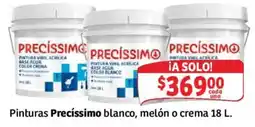 Soriana Mercado Pinturas Precíssimo blanco, melón o crema oferta
