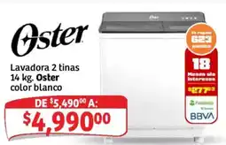 Soriana Mercado Oster lavadora 2 tin oferta