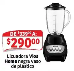 Soriana Mercado Vios licuadora home negra vaso de plástico oferta