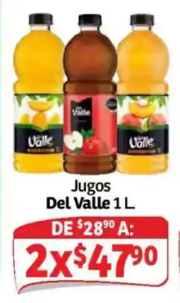 Soriana Mercado Jugos Del Valle 1 L oferta