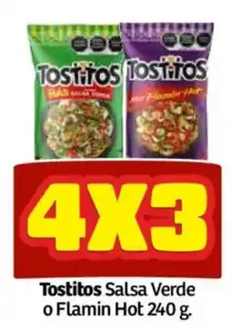 Soriana Mercado Tostitos Salsa Verde o Flamin Hot oferta