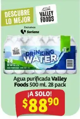 Soriana Mercado Valley Foods Agua purificada oferta